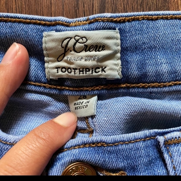 J.Crew Toothpick High Rise Skinny Light Jeans 28 - Picture 6 of 9